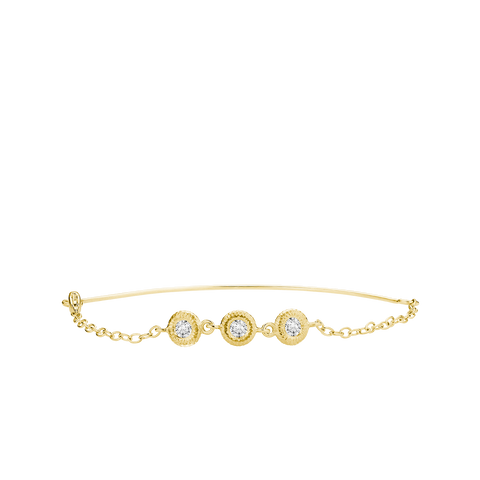 Dulong Glory Armbånd Bow 18 kt. guld m. 3 brillanter.