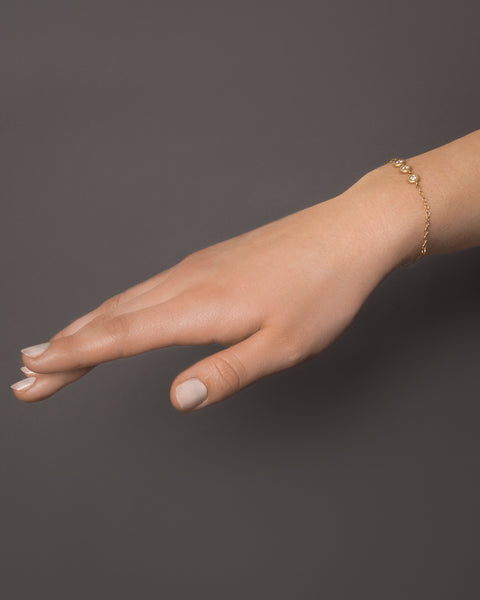 Dulong Glory Armbånd Bow 18 kt. guld m. 3 brillanter.