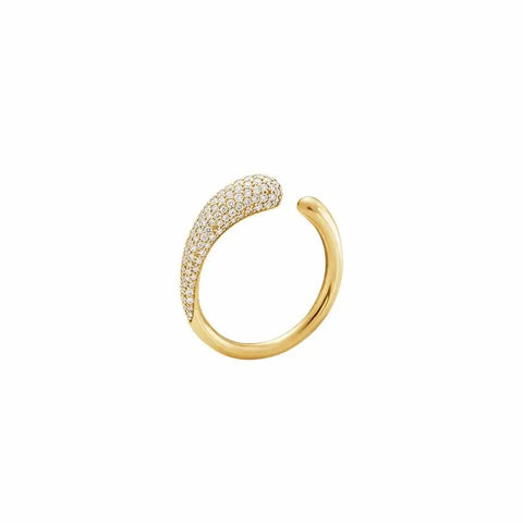 Georg Jensen Mercy ring i 18 kt. guld m. diamanter - mini