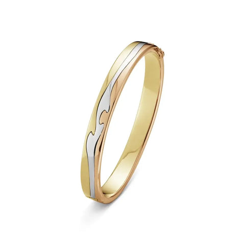 FUSION armring - 18 kt. guld, hvidguld og rosa guld