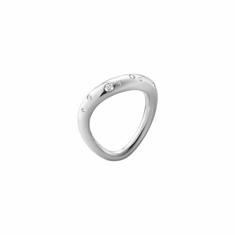 Georg Jensen Offspring ring, sterlingsølv m. brillanter