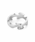 GEORG JENSEN - Ringe | 20000290 | FUSION - Centerring i 18kt. hvidguld m. brillanter