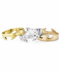 GEORG JENSEN - Ringe | 20000293 - 20000290 - 20000291 | FUSION - 3 dele i 18kt. guld m. brillanter