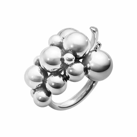 Georg Jensen Moonlight Grapes ring, mellem, sterlingsølv