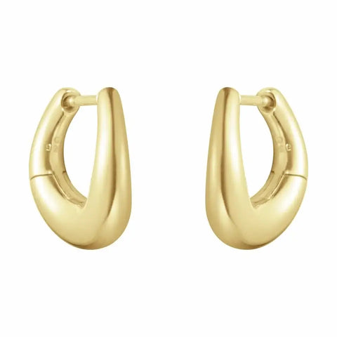 Georg Jensen Offspring Øreringe m. hængselslås, 18 kt guld