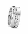 Georg Jensen | 20001062-20001063 | FUSION 2-delt ring - 18 kt. hvidguld - AA/AB