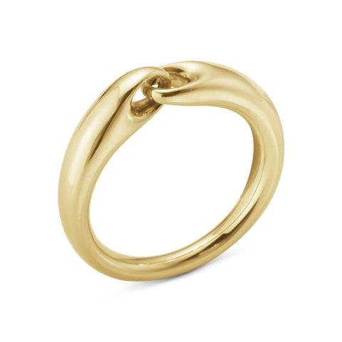 Georg Jensen Reflect link ring lille, Guld