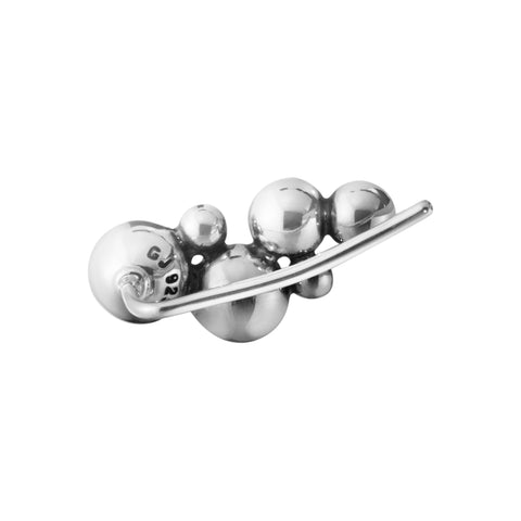 Georg Jensen Moonlight Grapes ear cuff, short, sterlingsølv