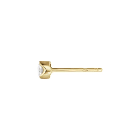 Georg Jensen Signature Diamonds solitaire ørestik, Guld