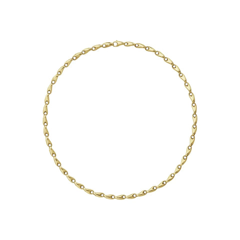 20001285 REFLECT SLIM LINK NECKLACE 1647E YG 45CM Rokkjærs