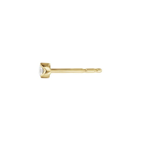 Georg Jensen Signature Diamonds solitaire ørestik, Guld