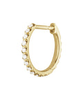 20001304 GJSIGNATURE EARHOOP 1652E YG DIAMOND 0.10CT