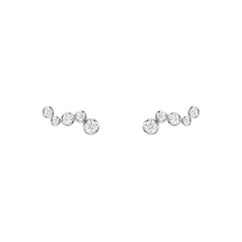 Georg Jensen Signature Diamonds ørestik, 18 kt. hvidguld