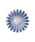 Den fineste broche fra Georg Jensen i en ny smuk blå emalje.