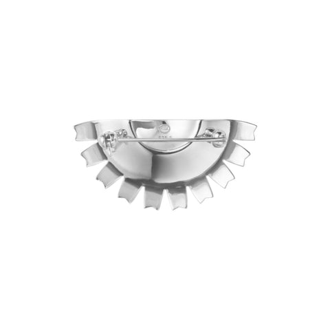 Den fineste broche fra Georg Jensen i en ny smuk blå emalje.