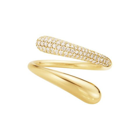 Georg Jensen Mercy Twist ring - 18 kt. Guld m. Diamant