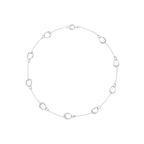 Georg Jensen Offspring halskæde medium loops - Sterlingsølv