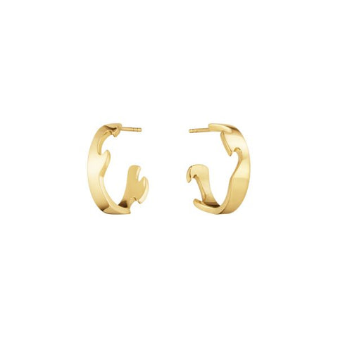 Georg Jensen Fusion Store Øreringe - 18 kt. guld