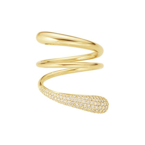 Georg Jensen Mercy Twist ring - 18 kt. Guld m. Diamant