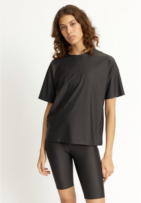 Rethinkit Vela Loose Tee, almost black