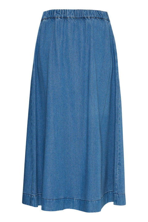 Atelier Réve Irrisle Skirt, Medium Blue Denim