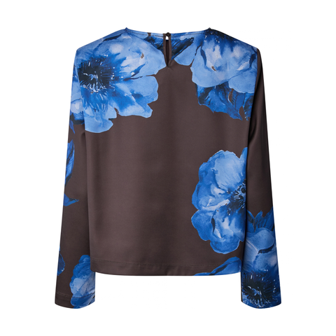 YASARLENE LS Top, Chocolate Brown