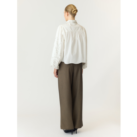 YASGREYA LS EMBROIDERED SHIRT