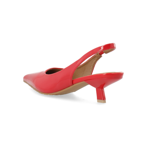 BIAKRISTIN Kitten Heel Slingback, Patent Red