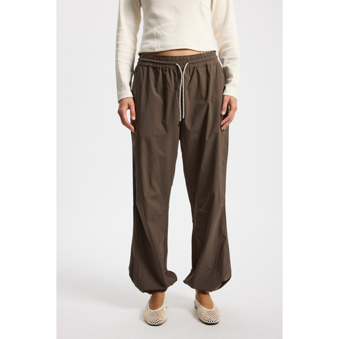Rethinkit Track Loose Pants Palma, Dark Brown