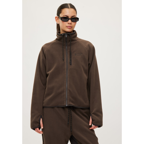 Rethinkit Jacket Polar Fleece Campfire, Coffee