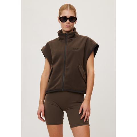 Rethinkit Gilet Polar Fleece Campfire, Coffee