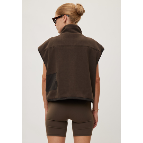 Rethinkit Gilet Polar Fleece Campfire, Coffee