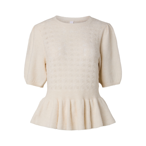 YASELLI SS Knit Pullover, Birch