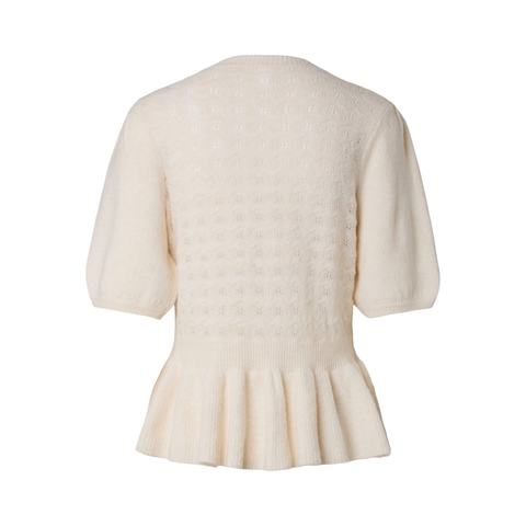 YASELLI SS Knit Pullover, Birch