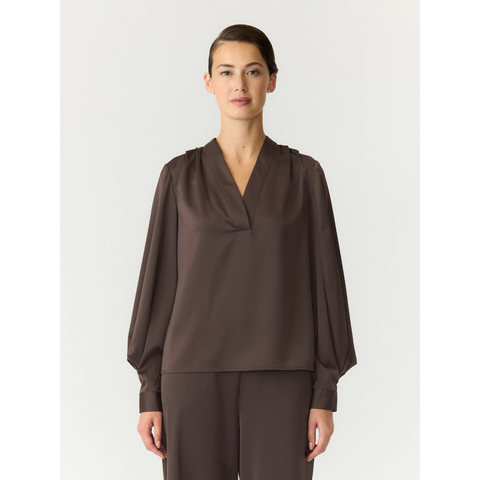 YASPELLA LS Top, Chocolate Brown