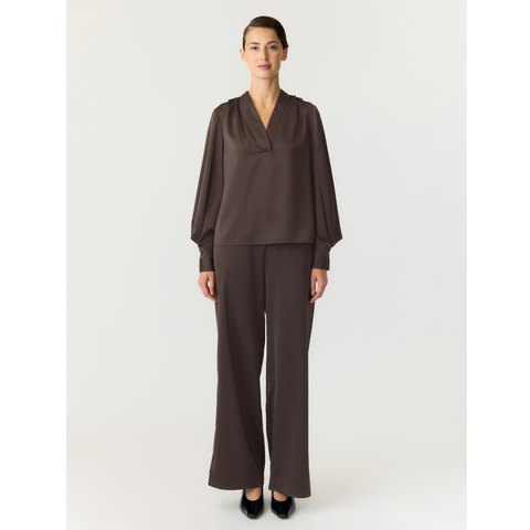 YASPELLA LS Top, Chocolate Brown
