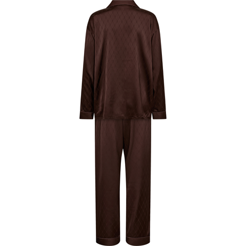 Hype The Detail Satin Pyjamas, Brun