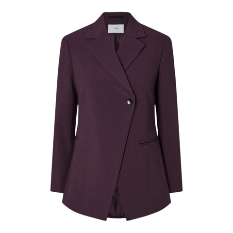 YASBETHY LS Wrap Blazer, Perfect Plum