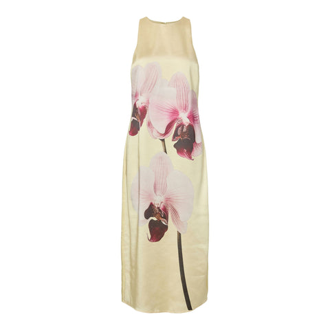 YASORCHIDA SATIN LONG DRESS S