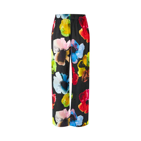STINE GOYA - Elasticated Long Pants, Watercolor Bloom