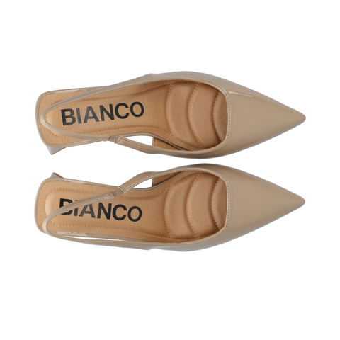 BIANCO BIAMARALYN Slingback Patent, Nougat