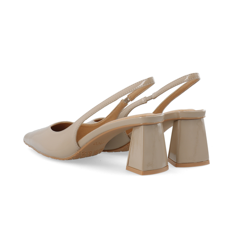 BIANCO BIAMARALYN Slingback Patent, Nougat