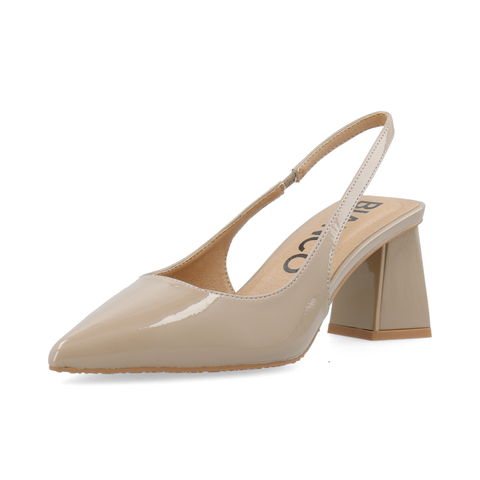 BIANCO BIAMARALYN Slingback Patent, Nougat