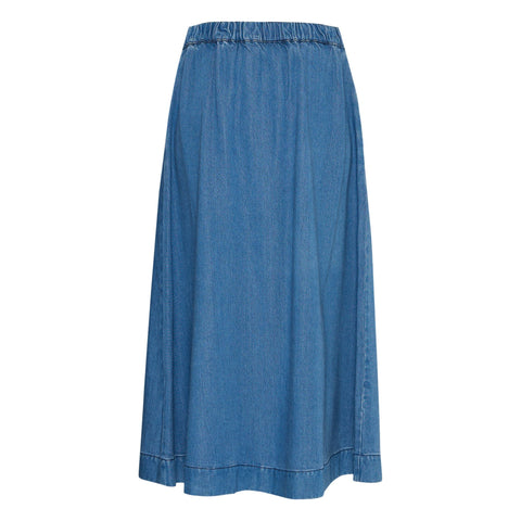 Atelier Réve Irrisle Skirt, Medium Blue Denim
