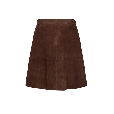 GOSSIA LaraGO Skirt, Brown Suede