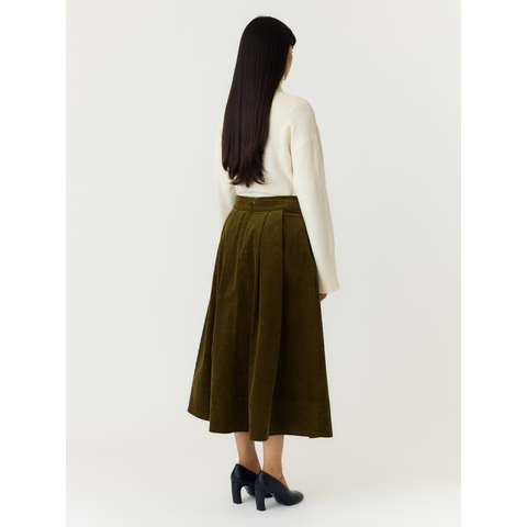 YASCORDO HW Long Skirt, Fir Green