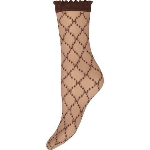 Hype The Detail Socks Logo 25 den, Brown
