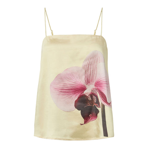 YASORCHIDA SATIN SINGLET TOP S