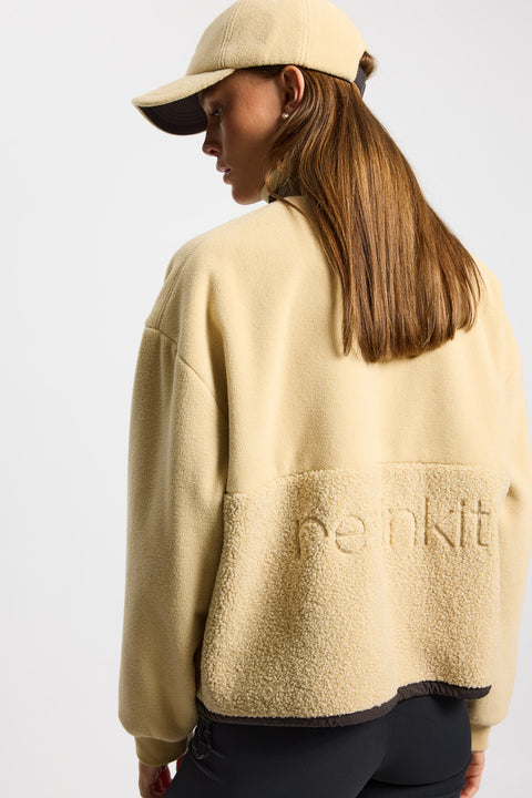 Rethinkit Fleece Half Zip Terra, sandshell