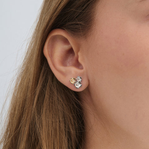 Mads Z. FLEUR Øreringe 14 kt. guld & sølv